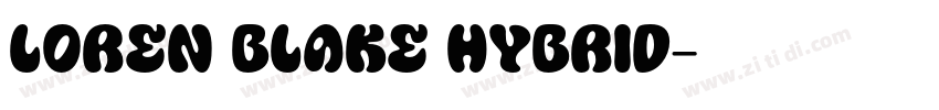 loren Blake hybrid字体转换